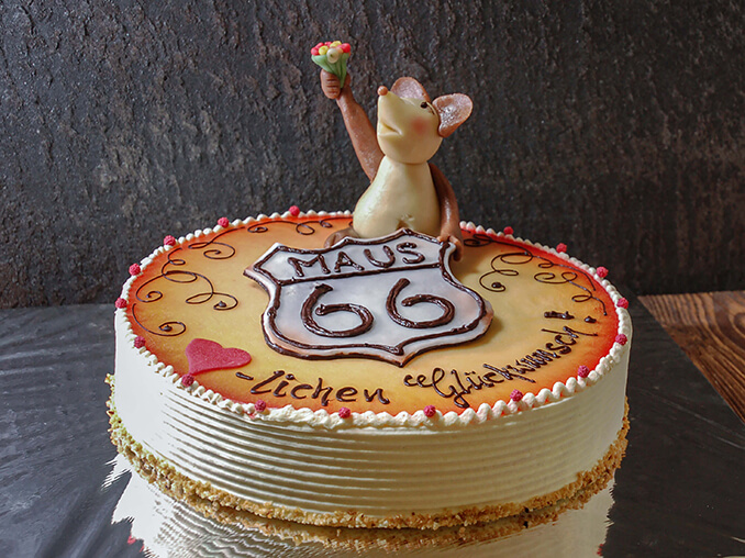 Torte Rout66 mit Maus